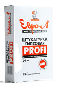 Штукатурка гипсовая Profi Евро-Л машинного и ручного нанесения