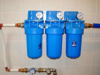 Установка фильтра тонкой очистки воды с механической очисткой