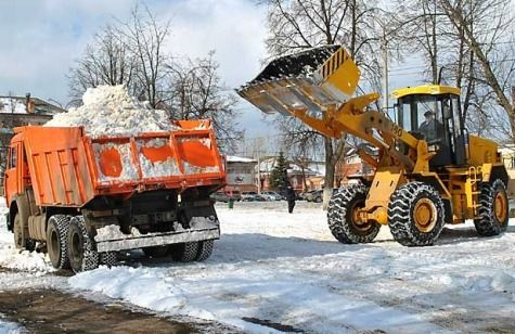 Сбор и вывоз снега