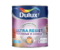 Краска dulux ultra resist гостиные и офисы, матовая база bw 2,5 л