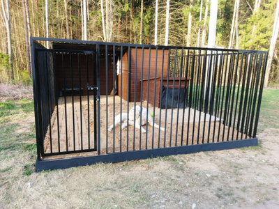 Фото вольеров для собак для частного дома (149 фото)