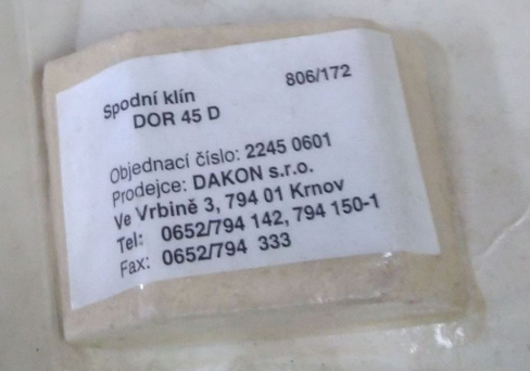Кирпич шамотный Dakon 806/172 для котлов DOR 32D/45D