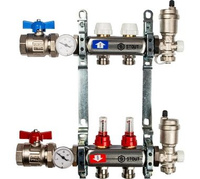 Коллектор из нержавеющей стали в сборе с расходомерами 2 вых. STOUT