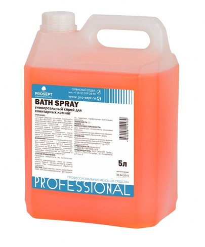 Универсальный спрей для санитарных комнат Bath Spray 5 л
