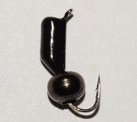Мормышка вольф. Гвоздешарик гвоздик d2,0 мм, шарик (черная латунь) True Weight