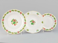 Набор тарелок на 6 персон 18 предметов Шишки, Мэри Энн 03160119-2571, Leander