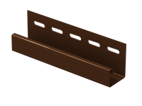 J-планка Ю-Пласт коричневая 3,0 м