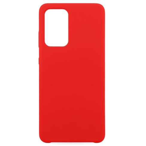 Чехол-накладка для Samsung A52, красный силикон