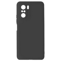 Чехол-накладка для Xiaomi Poco F3, 0.3мм черный силикон