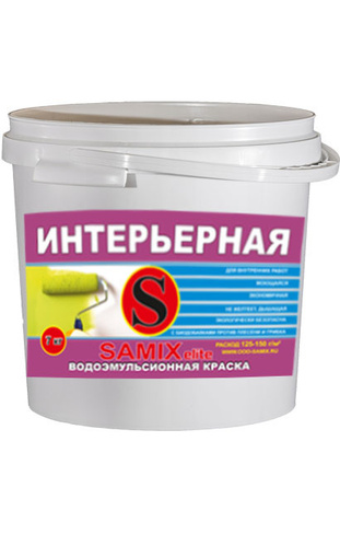 Краска SAMIX в/д интерьерная (Еlite) 7 кг