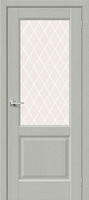 Дверь межкомнатная Неоклассик-33 Grey Wood White Сrystal BRAVO