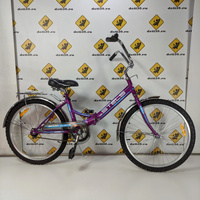 Женский складной велосипед 24 дюйма Stels Pilot 710 фиолетовый