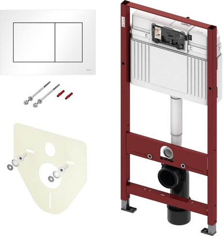 Инсталляция для подвесного унитаза TECE 9400013 кнопка белая