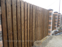 Забор деревянный двухсторонний