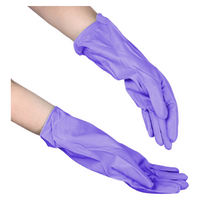Перчатки Доляна хозяйственные защитные суперпрочные, 1 пара, размер L, цвет фиолетовый