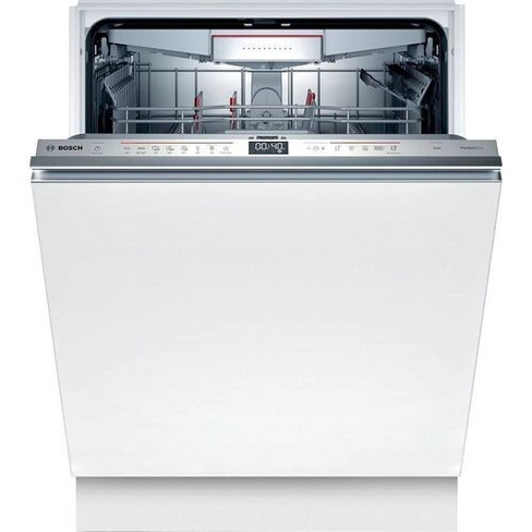 Встраиваемая посудомоечная машина Bosch Serie 6 SMD6ZCX50E, полноразмерная, ширина 59.8см, полновстраиваемая, загрузка 1