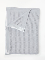 Одеяло для коляски John Lewis Baby GOTS из органического хлопка, 90 x 70 см, серое