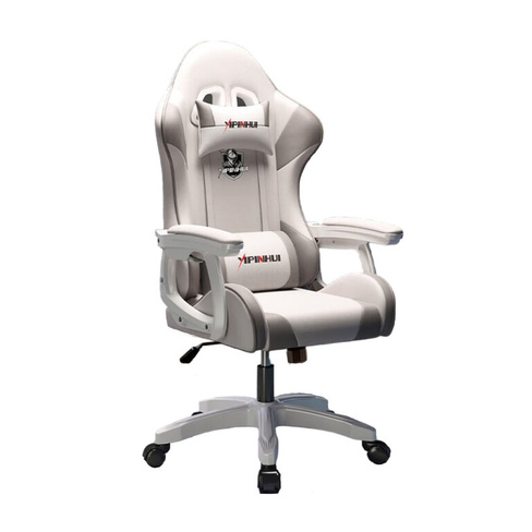 Игровое кресло Yipinhui DJ-06, 3 Gen, нейлон, белый/серый