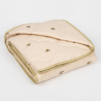 Одеяло всесезонное Адамас 'Верблюжья шерсть', размер 140х205 ± 5 см, 300гр/м2, чехол тик