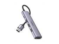 Хаб UGREEN USB концентратор (хаб) USB 3.0 to 4хUSB 3.0 Hub, цвет серый космос (20805)