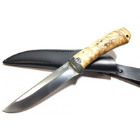 Нож Лиса, сталь 95Х18, карельская береза Златоуст