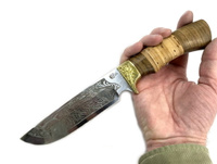 Нож Лорд 65Х13 с гравировкой, дерево Мастерская Семина