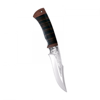 Златоустовский нож Хазар, кожа, 95х18