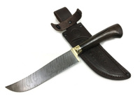 Нож Пчак Узбекский, дамасская сталь, рукоять венге Мастерская Семина
