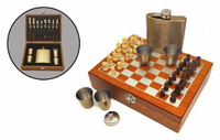 Набор шахматы с флягой 6 унций FL6-11N4
