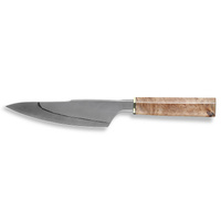 XC141 Chef - нож кухонный, рукоять желез. дерево, клинок 440C/410 San mai, 191мм. Xin Cutlery