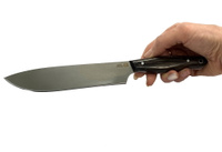 Нож Хлебный, цельнометаллический, 95Х18, венге Ножевая Мастерская Сковородихина