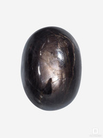 Корунд «Чёрный сапфир», полированная галька 3х2,1х1,2 см (82 ct)