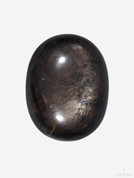 Корунд «Чёрный сапфир», полированная галька 3,5х2,7х1,1 см (117 ct)