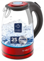 Чайник стеклянный SCARLETT SC-EK27G99 (1,7л) красн
