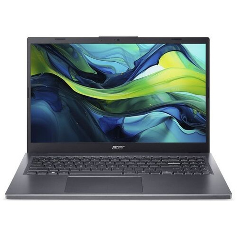 Ноутбук Acer Aspire 15 A15-51M-39CN NX.KXRCD.001, 15.6", IPS, Intel Core 3 100U 0.9ГГц, 6-ядерный, 16ГБ LPDDR5, 512ГБ SS