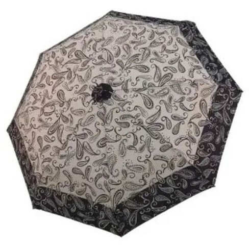 Зонт Doppler 726465BW03 складной мех. черный/белый