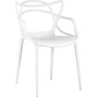 Обеденный стул для кухни Стул Груп masters, пластик белый