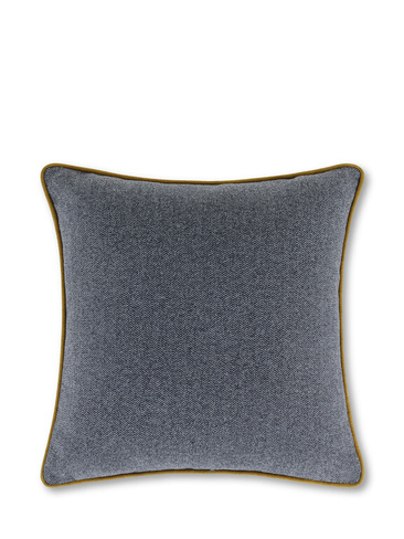 Подушка из ткани с эффектом твида «елочка» 45х45 см Coincasa, серый
