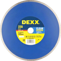 Алмазный диск DEXX Clean aqua cut, по керамике, 230мм, 22.2мм [36703-230]