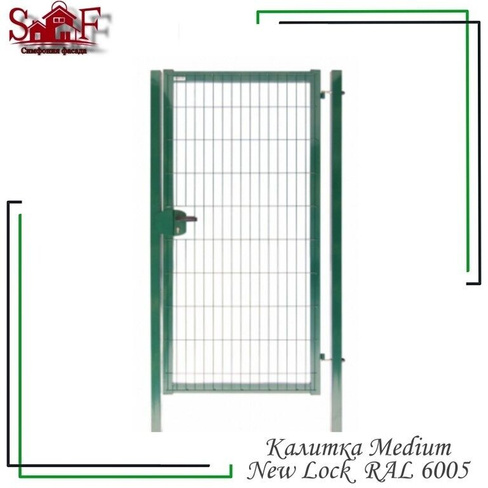 Калитка Medium Lock 1030х1000 мм, Grand Line RAL 6005