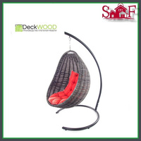 Кресло-кокон подвесной в комплекте стойка и подушка Цвет Черный