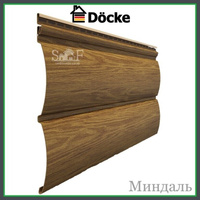 Сайдинг Docke LUX Блокхаус D4,7T Миндаль 0,23х3,6 м