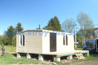 Дачный домик 4.6х5.8 м из двух бытовок "Введенское"