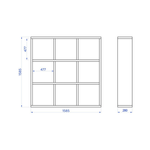 Стеллаж IDEA 280x1590x1590 мм кашемир