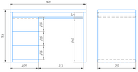 Стол Enstein 550x1100x760 мм кашемир