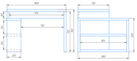 Стол Herz 500x760x1050 мм кашемир