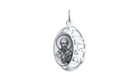 Подвеска-иконка серебряная Sokolov «Святитель архиепископ Николай Чудотворец»
