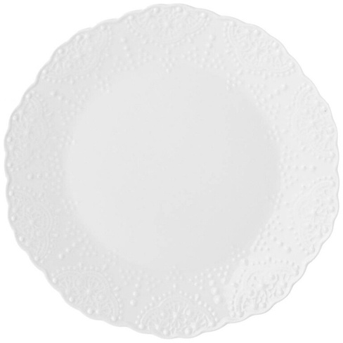 Тарелка закусочная, фарфор, 21 см, фигурная, Ажур, Lefard, 189-335