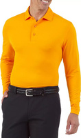 Ibkul Мужская рубашка-поло для гольфа с длинными рукавами современного кроя