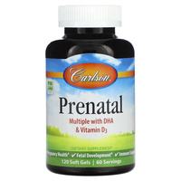 Пищевая добавка Carlson Prenatal, 120 мягких таблеток